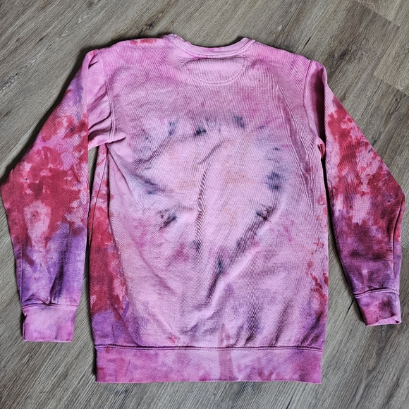 Comfort Colors Pink Tie Dye Sweatshirt - Picture 2 of 7
